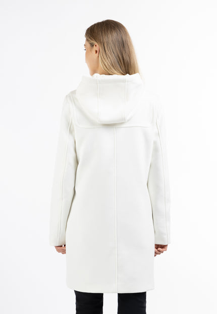 Dreimaster klassischer Dufflecoat aus Wollmischung für Damen