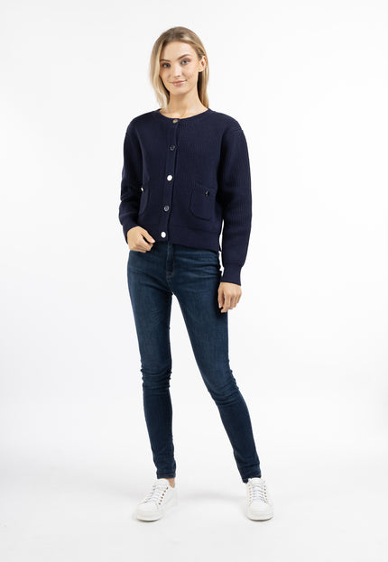 Dreimaster maritim Damen Cardigan mit Knopf