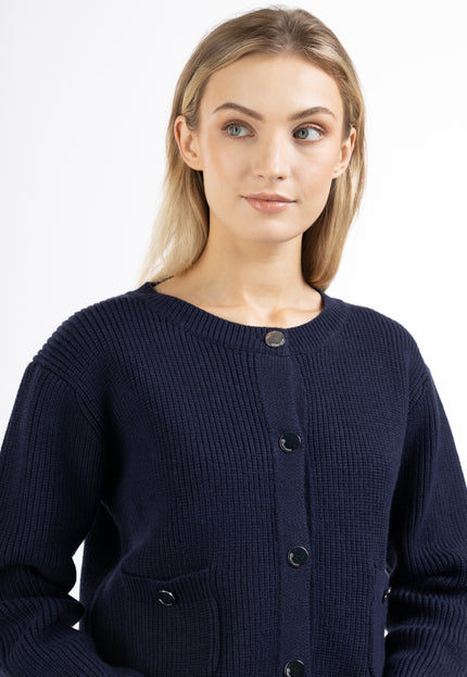 Dreimaster maritim Damen Cardigan mit Knopf