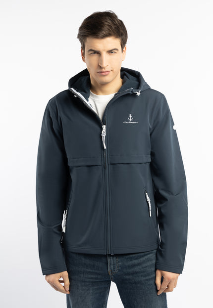 Dreimaster maritime Herren Softshelljacke