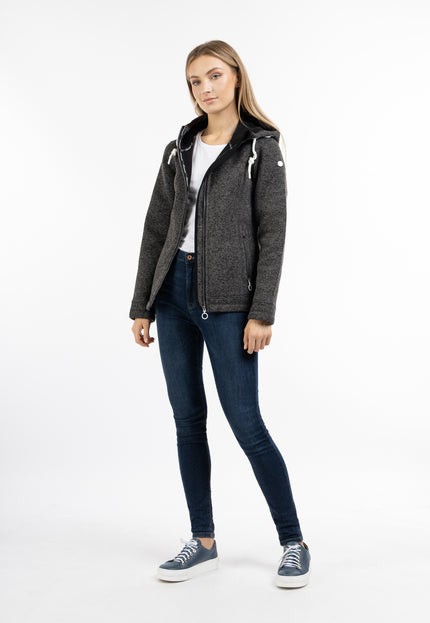 Dreimaster Maritim Damen Strickfleecejacke