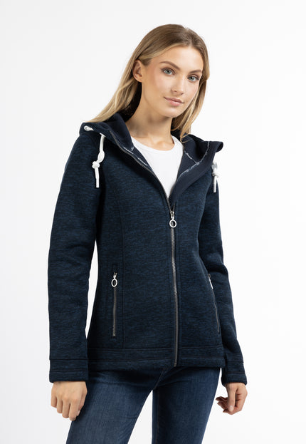 Dreimaster Maritim Damen Strickfleecejacke