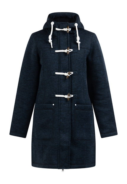 DreiMaster Maritim Women's Knitted Fleece Duffle Coat