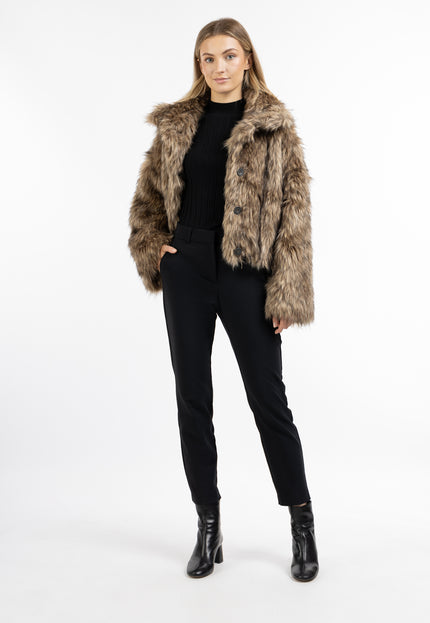 Dreimaster Klassik Women's Faux Fur Jacket