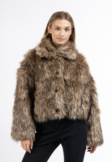 Dreimaster Klassik Women's Faux Fur Jacket