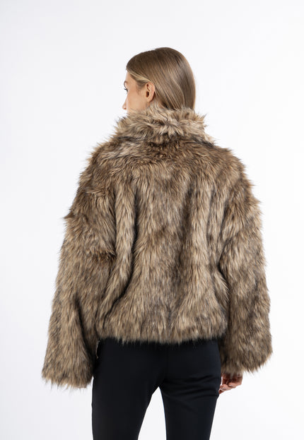 Dreimaster Klassik Women's Faux Fur Jacket