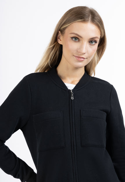 Dreimaster Vintage Damen Lange Sweatjacke