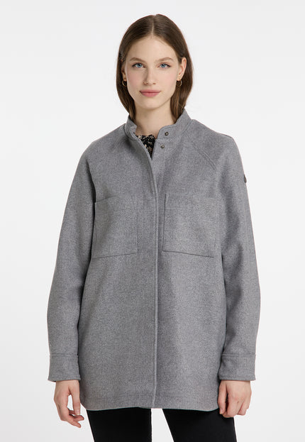 DreiMaster Vintage Women's Transitional Jacket Made From A Wool Blend