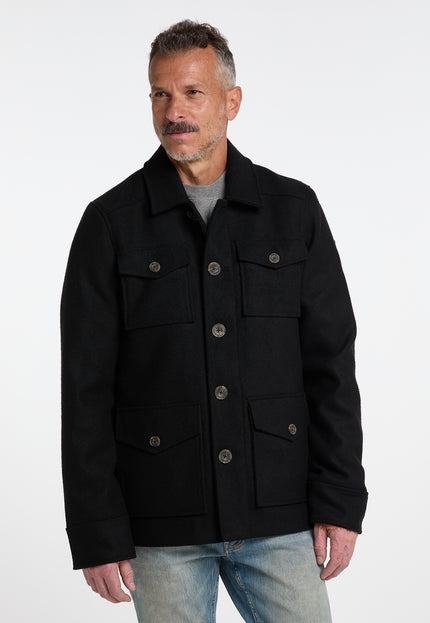 Dreimaster Vintage Men's Transitional Jacket Made From A Wool Blend