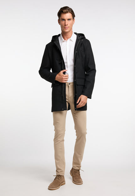 DreiMaster Klassik Men's Transitional Coat Made Of Wool Blend