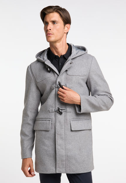 DreiMaster Klassik Men's Transitional Coat Made Of Wool Blend