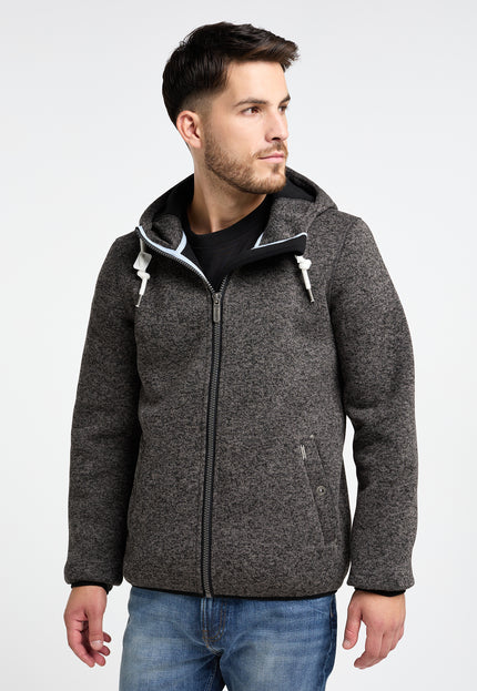 ICEBOUND Herren Strickfleece Blousonjacke