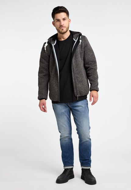 ICEBOUND Herren Strickfleece Blousonjacke