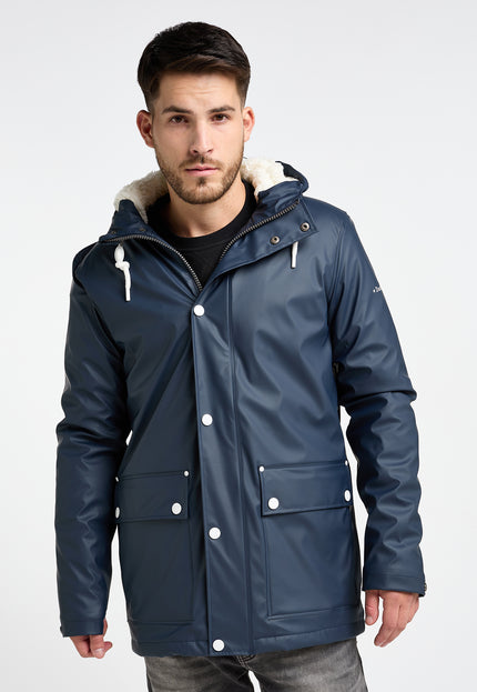 Dreimaster Maritim Herren Regenjacke mit Teddyfutter