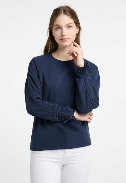 Dreimaster Maritim Damen-Sweatshirt mit Rundhalsausschnitt