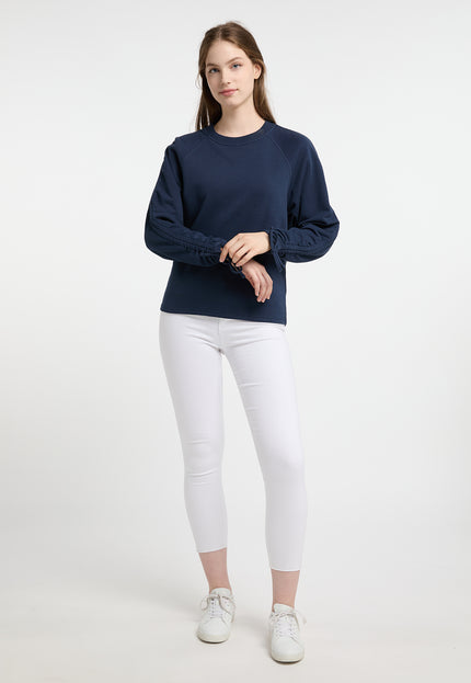 Dreimaster Maritim Damen-Sweatshirt mit Rundhalsausschnitt