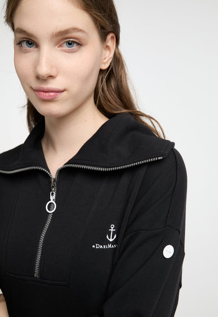 Dreimaster Maritim Damen-Oversize-Sweatshirt