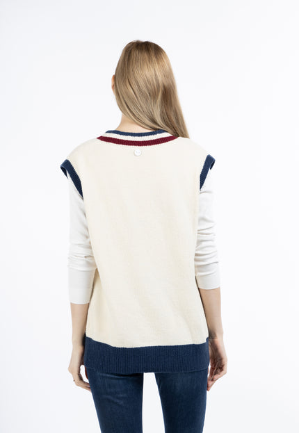 Dreimaster maritim Women's Knitted Sweater Vest