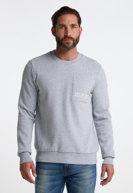 Dreimaster Maritim Herren-Sweatshirt mit Rundhalsausschnitt