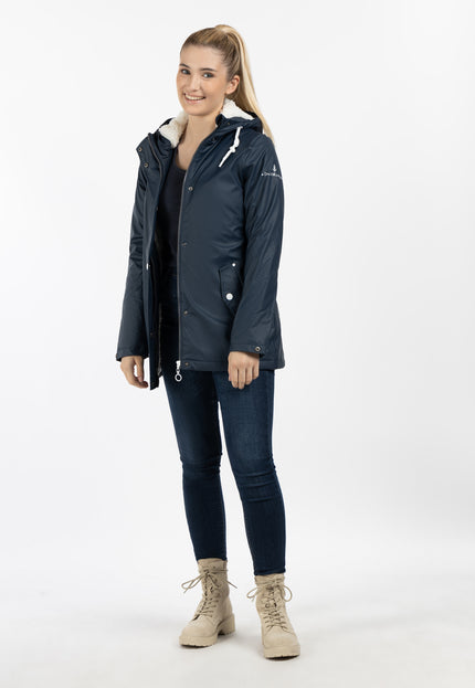 Dreimaster Maritim Damen Regenjacke mit Teddyfutter