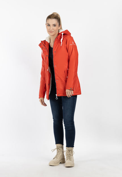 Dreimaster Maritim Damen Regenjacke mit Teddyfutter