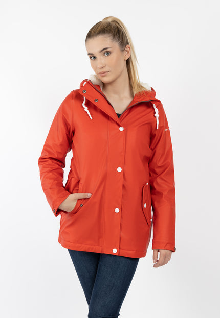 Dreimaster Maritim Damen Regenjacke mit Teddyfutter