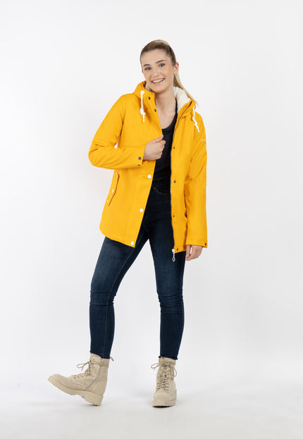 Dreimaster Maritim Damen Regenjacke mit Teddyfutter