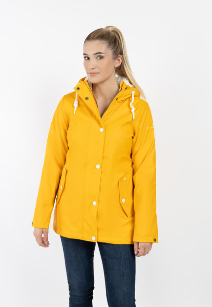 Dreimaster Maritim Damen Regenjacke mit Teddyfutter