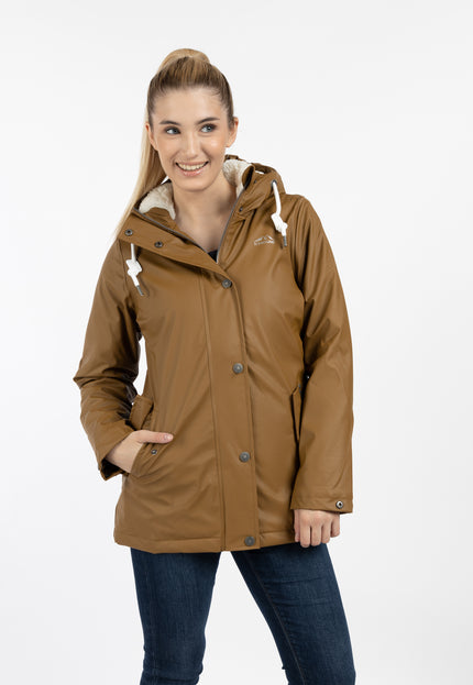 ICEBOUND Damen Regenjacke mit Teddyfutter