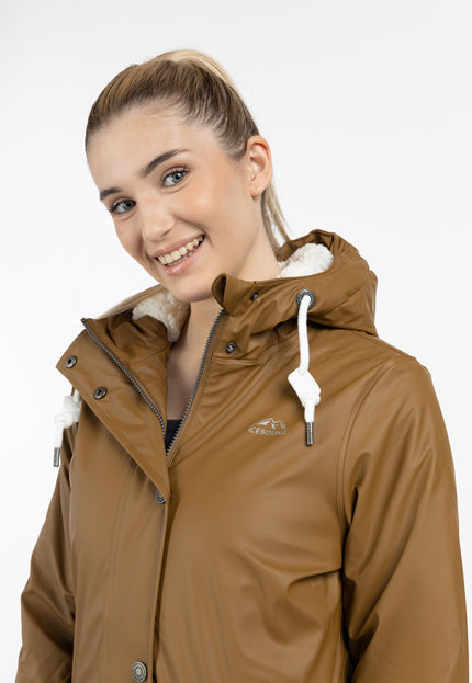 ICEBOUND Damen Regenjacke mit Teddyfutter