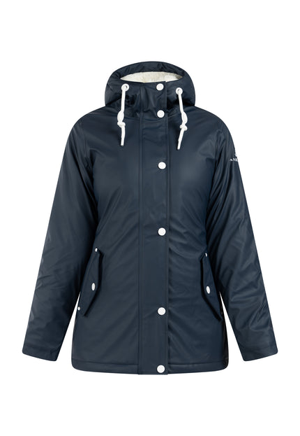 Dreimaster Maritim Damen Regenjacke mit Teddyfutter