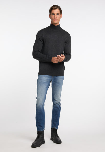 Dreimaster klassik Men's Basic Fine Knit Sweater