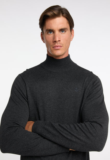 Dreimaster klassik Men's Basic Fine Knit Sweater