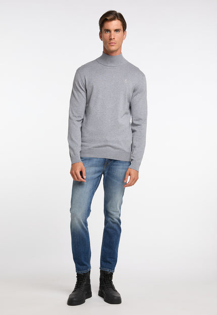 Dreimaster klassik Men's Basic Fine Knit Sweater