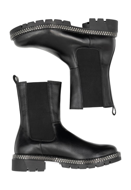 Dreimaster Vintage Damen Lederstiefel