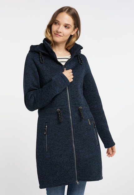 Schmuddelwedda Damen Strickfleece Mantel