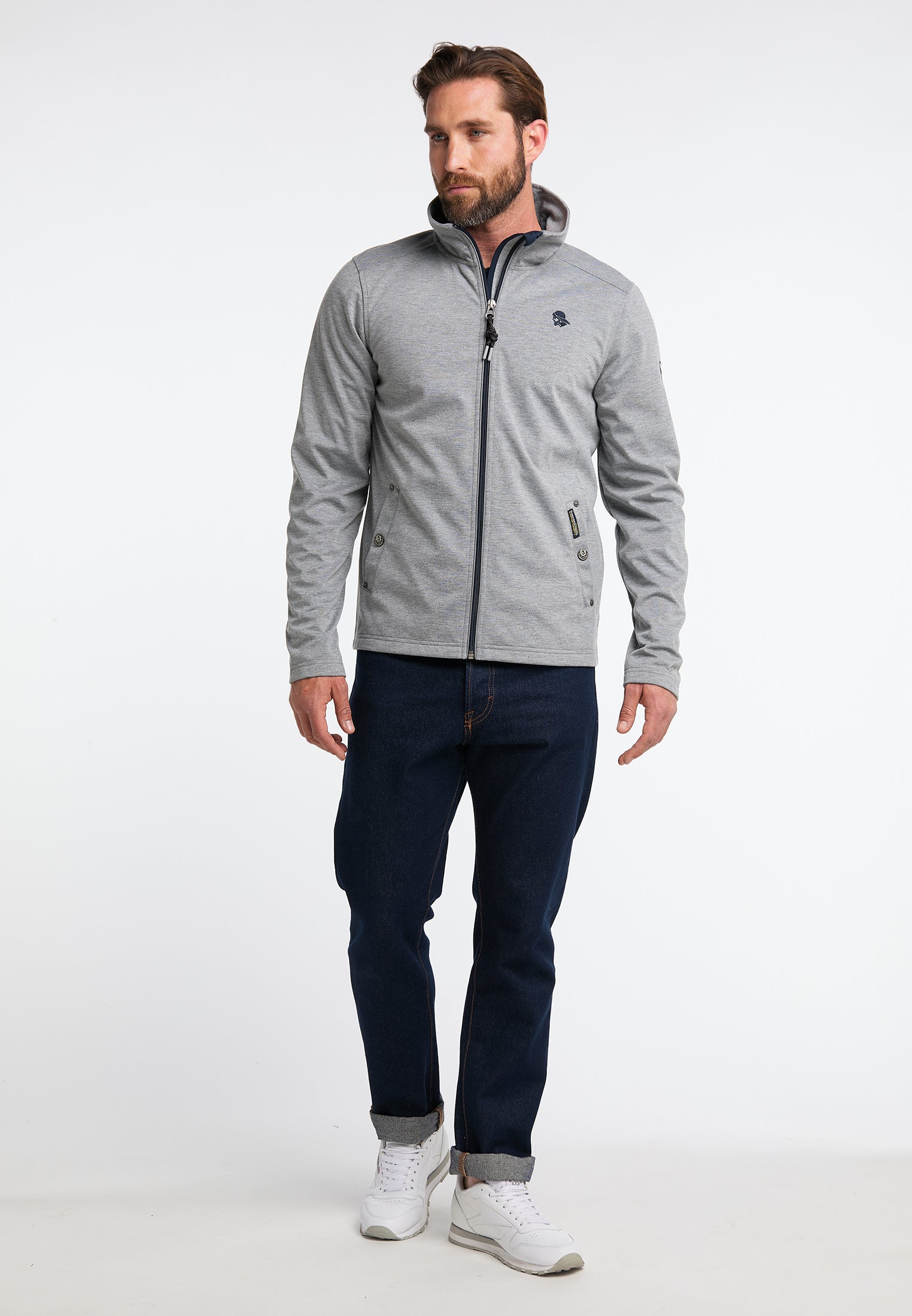 Gray Melange Navy