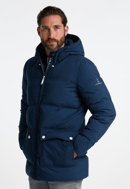 Dreimaster maritim Herren Winterjacke mit Wattierung