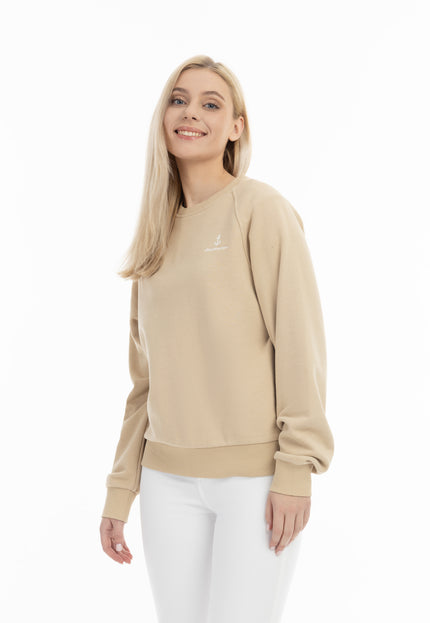 Dreimaster Maritim Damen-Sweatshirt mit Rundhalsausschnitt