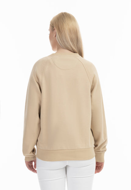 Dreimaster Maritim Damen-Sweatshirt mit Rundhalsausschnitt