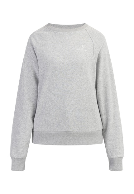 Dreimaster Maritim Damen-Sweatshirt mit Rundhalsausschnitt