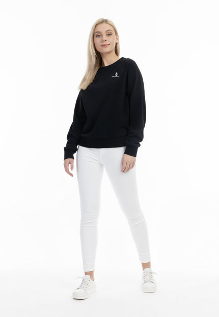 Dreimaster Maritim Damen-Sweatshirt mit Rundhalsausschnitt