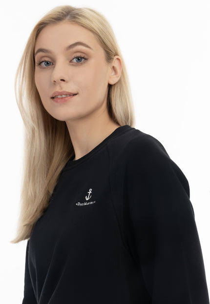 Dreimaster Maritim Damen-Sweatshirt mit Rundhalsausschnitt