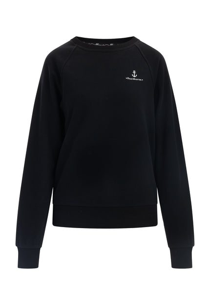 Dreimaster Maritim Damen-Sweatshirt mit Rundhalsausschnitt