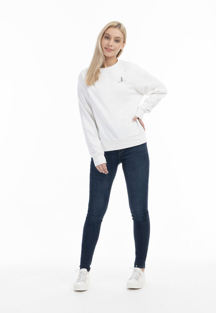 Dreimaster Maritim Damen-Sweatshirt mit Rundhalsausschnitt