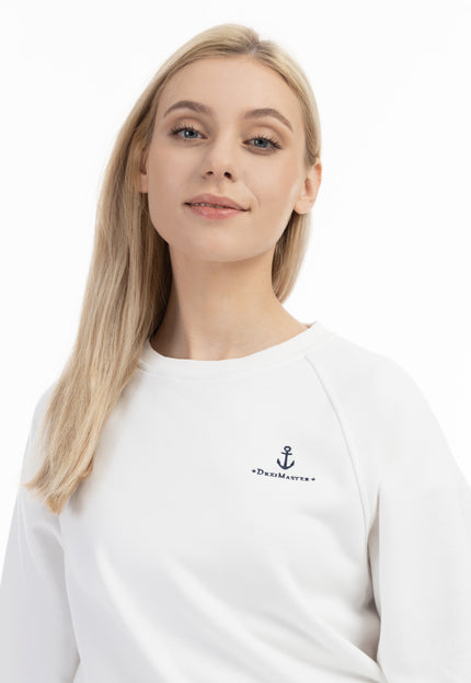 Dreimaster Maritim Damen-Sweatshirt mit Rundhalsausschnitt