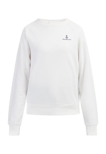 Dreimaster Maritim Damen-Sweatshirt mit Rundhalsausschnitt