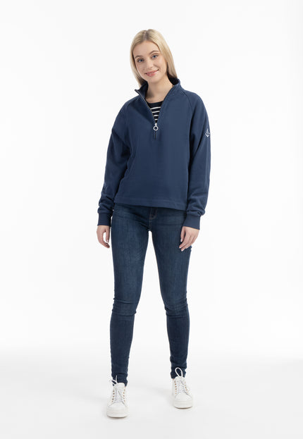 Dreimaster Maritim Damen Sweatshirt Troyer