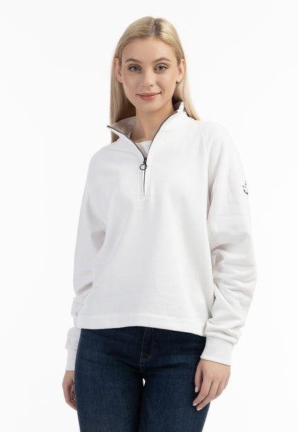 Dreimaster Maritim Damen Sweatshirt Troyer