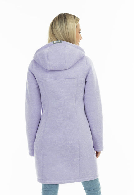 Schmuddelwedda Damen Strickfleece Dufflecoat